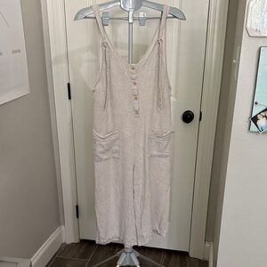 Shinestar Beige Button-Up Top